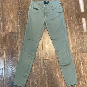 Army Green High Rise Jeans